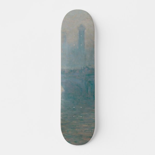 Skate Pintura em Monet de Cinza da Ponte Waterloo (Frente)
