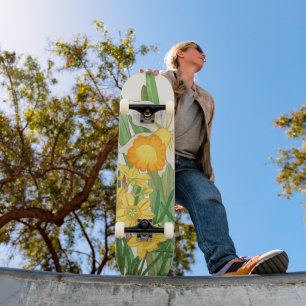 Skate Pintura em Xilogravura de Narciso, Tanigami Kônan,