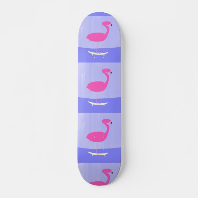 Skate pintura flamingo (Frente)
