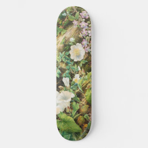 Skate Pintura floral de petúnias vintage bonitas
