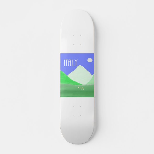 Skate pintura paisagística em itália (Frente)