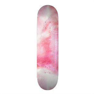 Skate pintura vanguardista vermelha da mão do fundo da