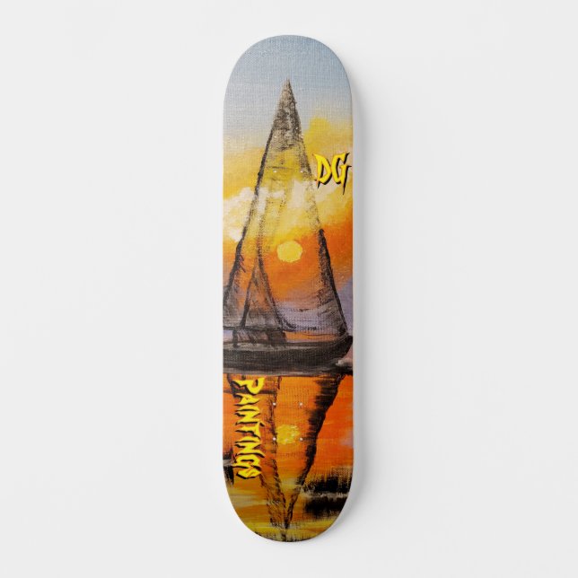 Skate Pinturas DG Pôr do Sol Vela (Frente)