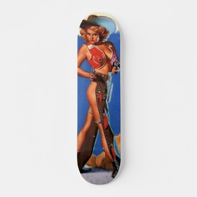 Skate pinup da vaqueira (Frente)