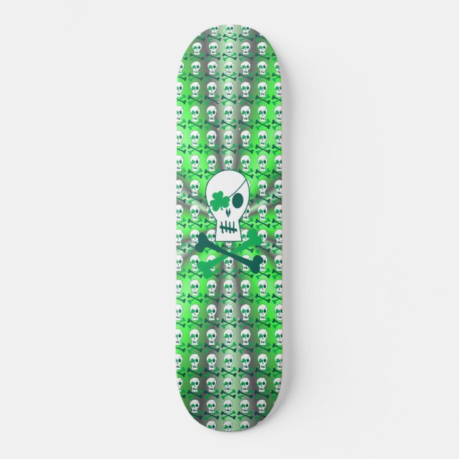 Skate Pirata do dia de St Patrick (Frente)