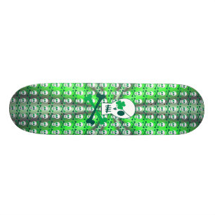 Skate Pirata do dia de St Patrick