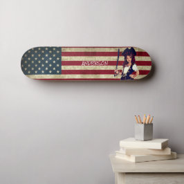 Skate PIRATE GIRL Americana Personalizada