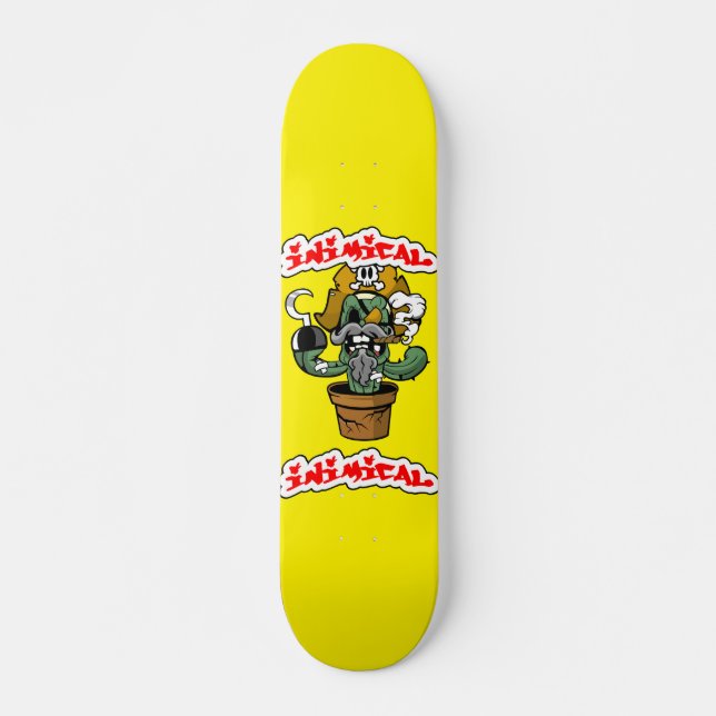 Skate Pirato Inimico Cactus (Frente)