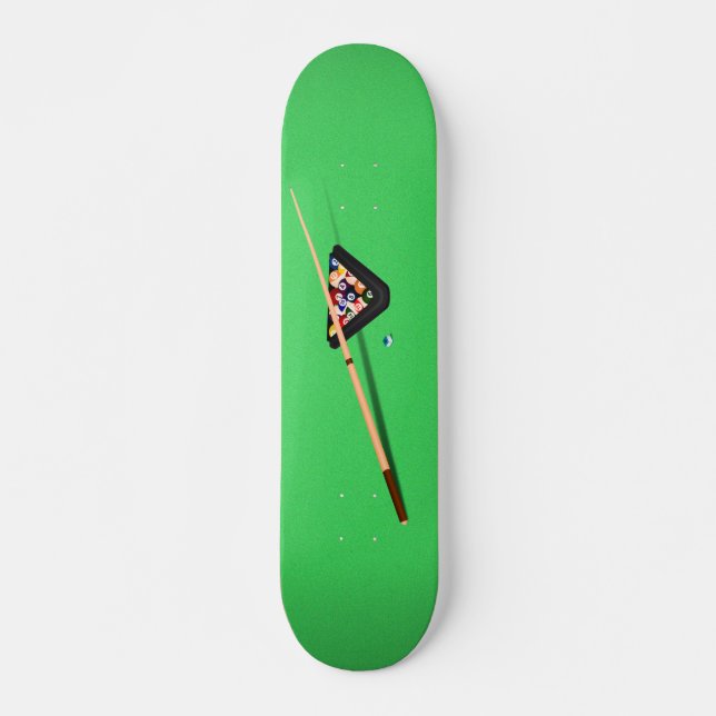 Skate Piscina Mesa, palheta e entalhes (Frente)