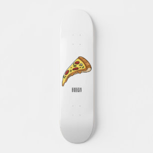 Skate Pizza cartoon illustration