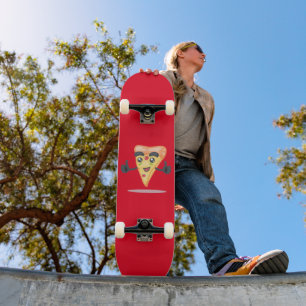 SKATE PIZZA RED SKATEBOARDS GAROTOS VERMELHOS OU GAROTAS