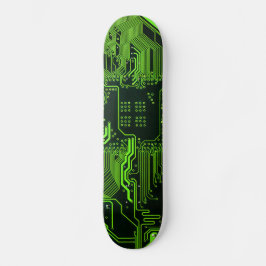 Skate Placa de Circuito de Computador Legal Verde