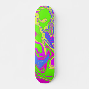 Skate Placa de Derramar Neon Oil