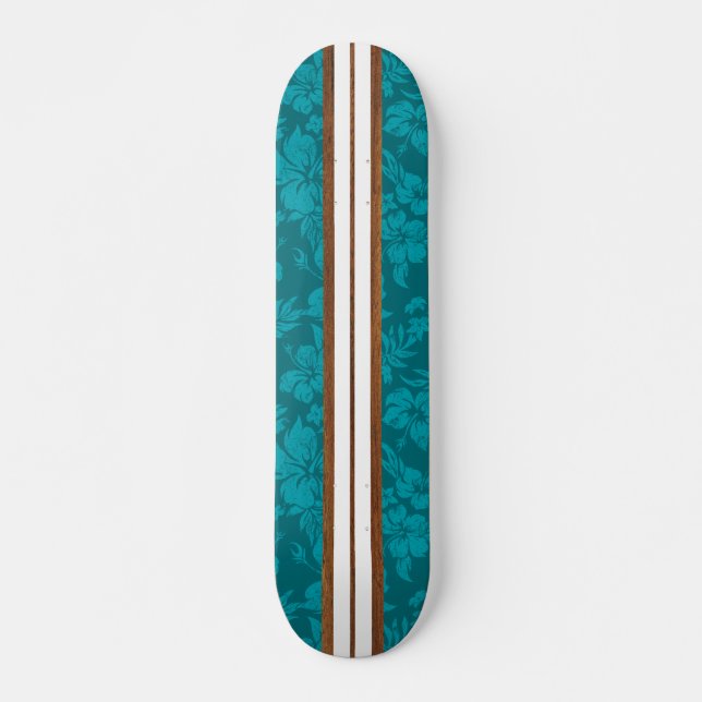Skate Placa de Surf Sunset Beach Vintage (Frente)