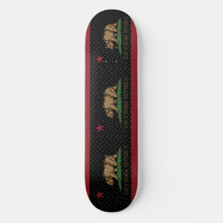 Skate Placa Preta Diamante da República da Califórnia