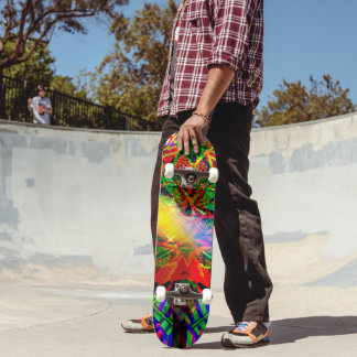 Skate Placa técnica de Grafite Flash Neon