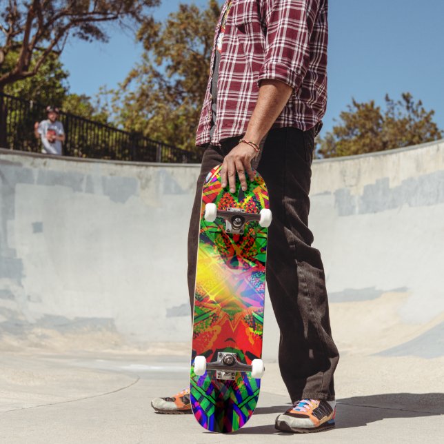 Skate Placa técnica de Grafite Flash Neon (Ao ar livre 2)