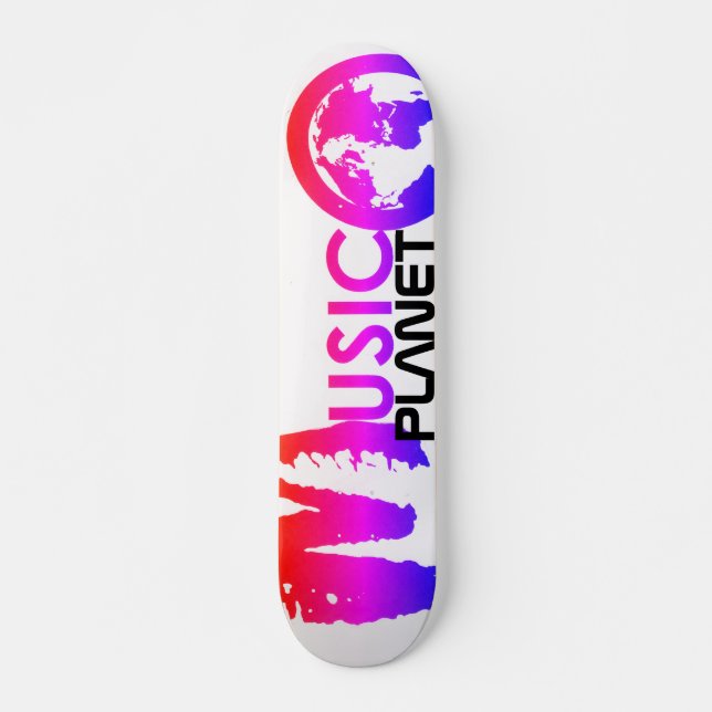 Skate PLANETA MUSICAL Skateboard, 7¾" Deck (Frente)