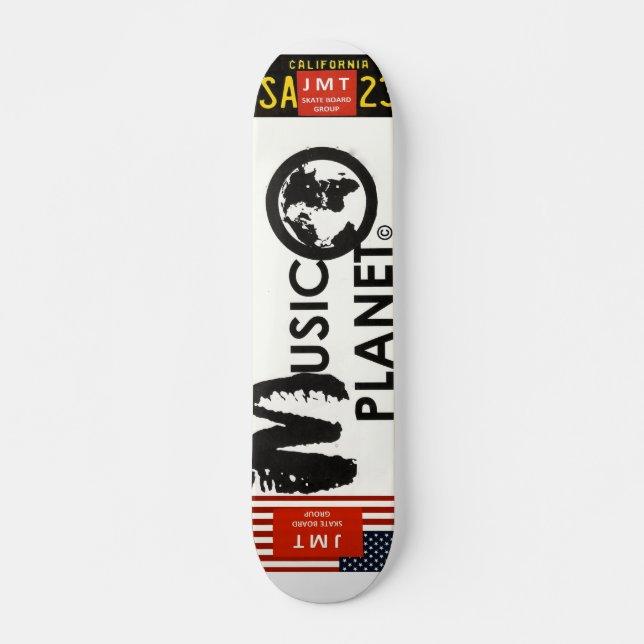 Skate PLANETA MUSICAL Skateboard, 7¾" Deck (Frente)