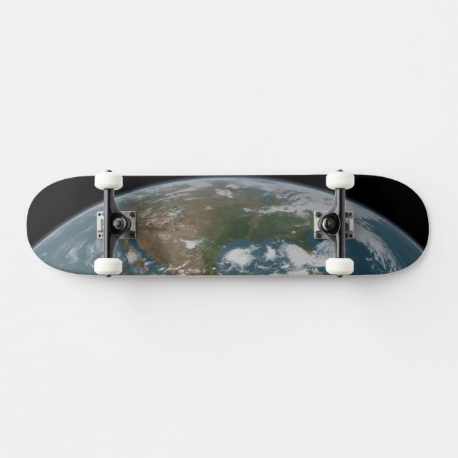 Skate Planeta Panorâmico Terra E Os Eua. 2 (Horz)