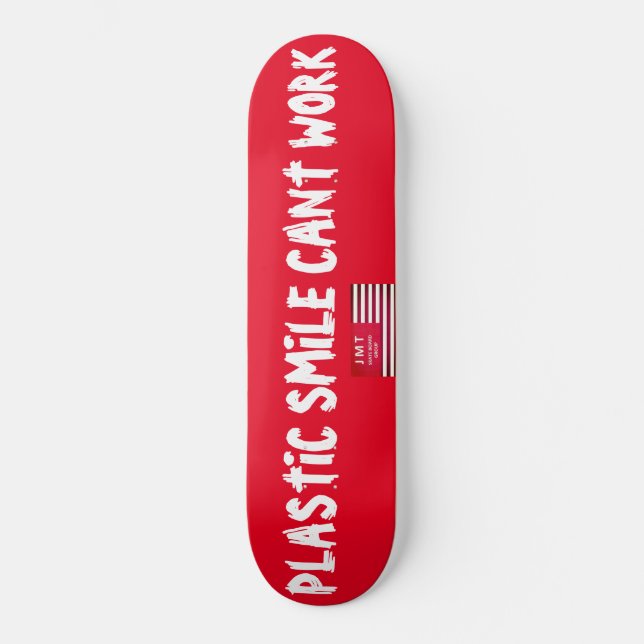 Skate PLÁSTICO SMILE CANT WORK skboard (Frente)