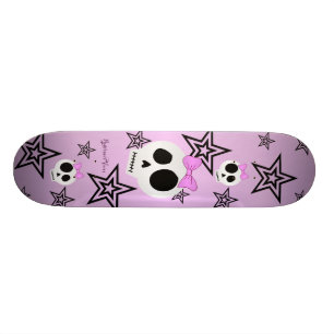Skate Plataforma bonito dos crânios das estrelas n