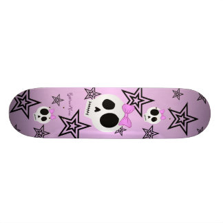 Skate Plataforma bonito dos crânios das estrelas n