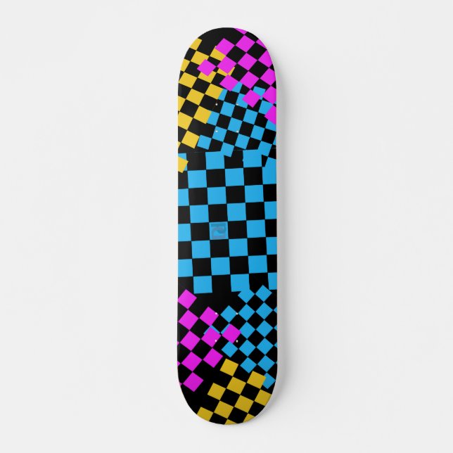 Skate plataforma checkered colured (Frente)