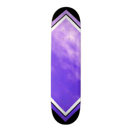 Skate Plataforma customizável preta roxa das nuvens