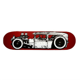 Skate Plataforma desbastada de Rod de hot rod/rato
