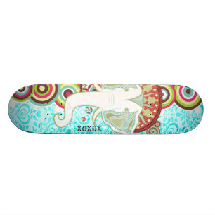 Skate Plataforma exótica do elefante branco Sk8