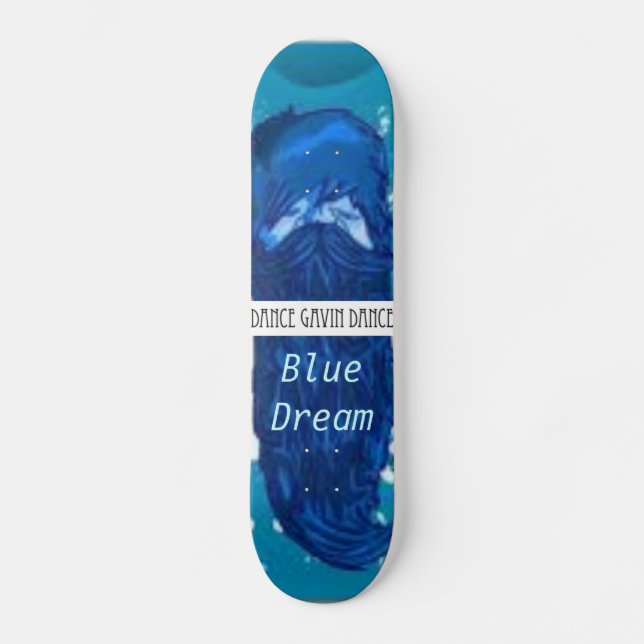 Skate Plataforma ideal azul da barba da dança de Gavin (Frente)