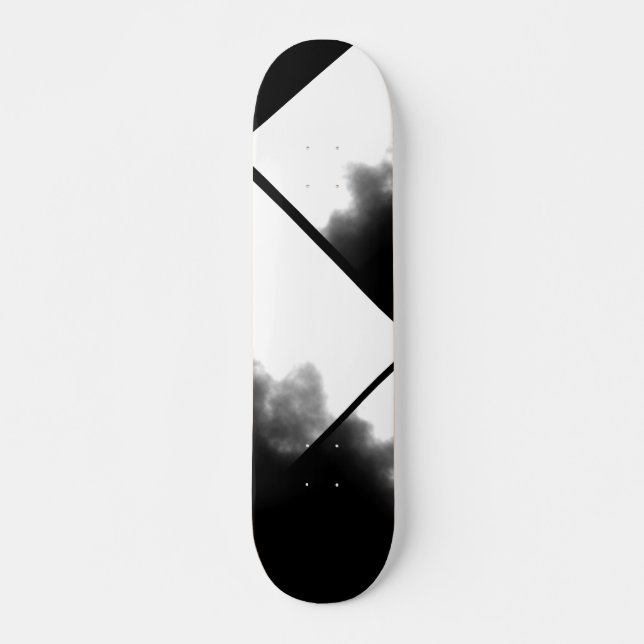 Skate Plataforma preto e branco do olhar da tinta (Frente)