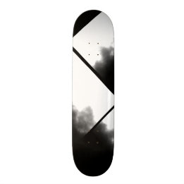 Skate Plataforma preto e branco do olhar da tinta