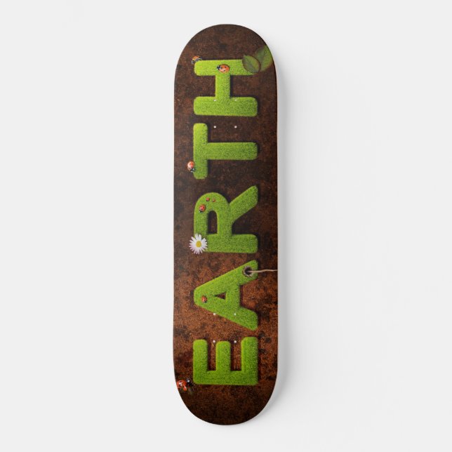 Skate Playground Skateboarder Green Earth Grass (Frente)