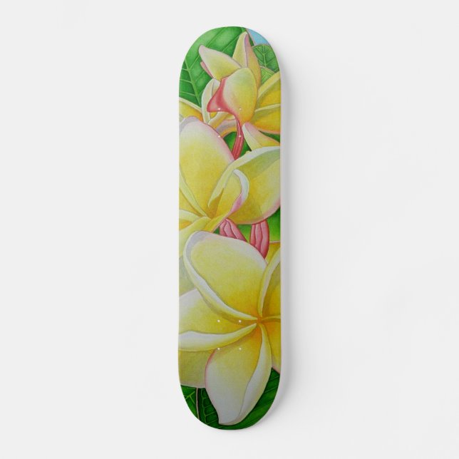 Skate Plumeria do Hawaiian Aloha (Frente)