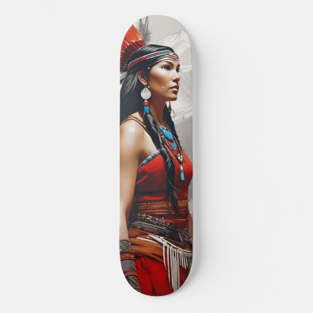 Skate Pocahontas: Guerreiro (Frente)