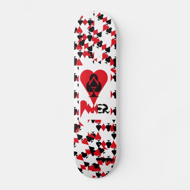 Skate POKER NEW ORIGINAL pixelat by Masanser (Frente)
