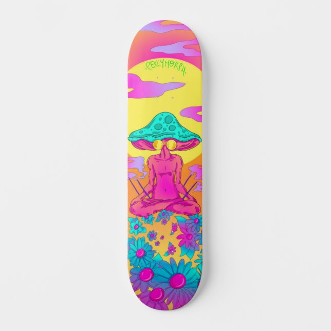 Skate Polimorph Hippie Mushroom (Frente)