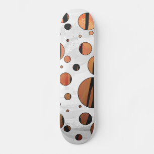Skate Polks Dot Tiger Cor de laranja e Impressão preto
