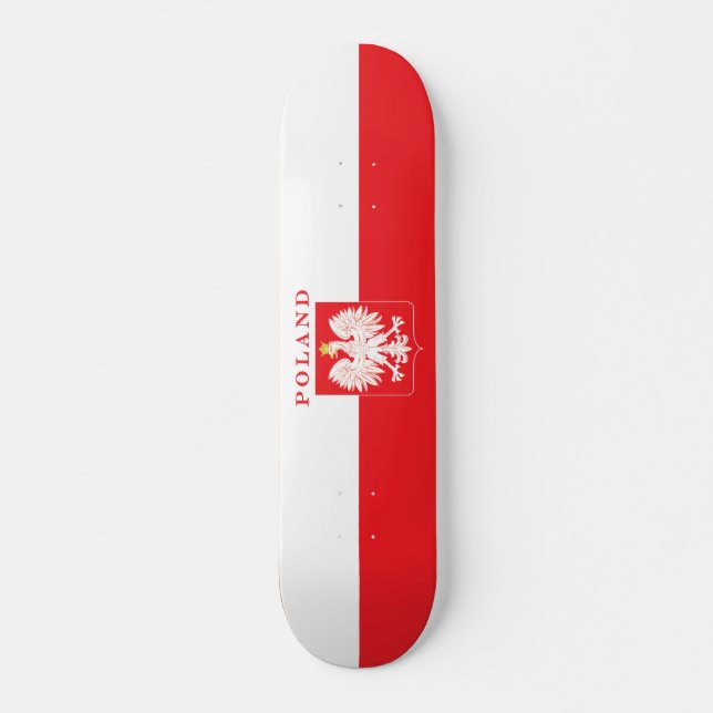 Skate Polônia Eagle Red Shield (Frente)