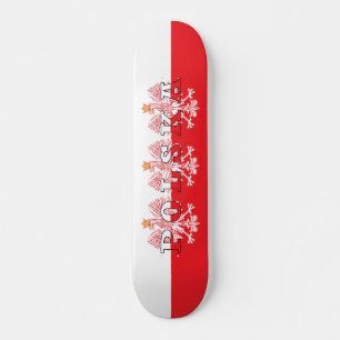 Skate Polska Flag Red Eagles