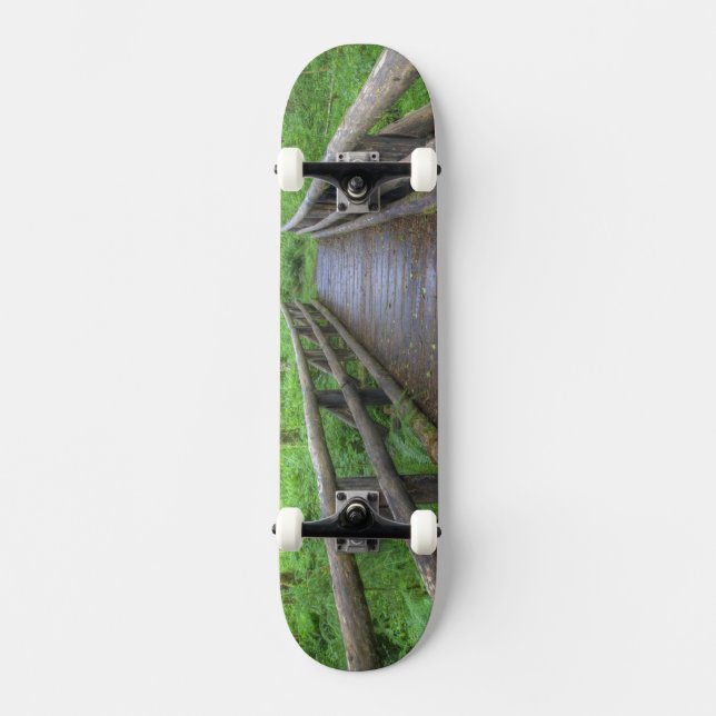 Skate ponte de madeira Maple Glade trail, samambaias e (Frente)