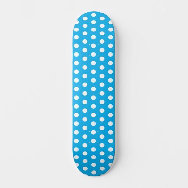 Skate Pontos Clássicos Polca Azul Céu e Branco (Frente)