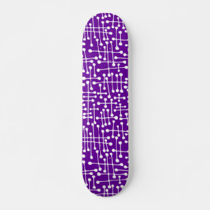 Skate Pontos conectados - Branco sobre violação