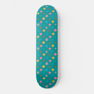 Skate Pontos de Aquarela Multicoloridos 6