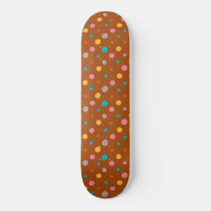 Skate Pontos de Aquarela Multicoloridos 7