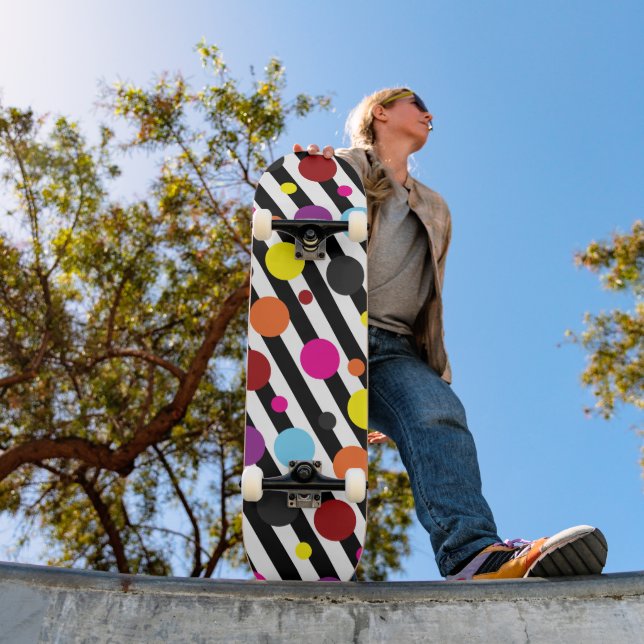 Skate Pontos e Listras Polka (Ao ar livre 1)