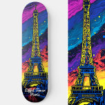 Skate Pop de Arte em Torre Eiffel em Paris<br><div class="desc">Skate pelas ruas de Paris com nosso skate Eiffel Tower Viagem Pop Art,  uma vibrante mistura de pontos de referência legal e icônicos urbanos. Personalize sua viagem com texto personalizado e torne cada sessão exclusivamente sua. Este é mais um Design de 100% de Hamster.</div>