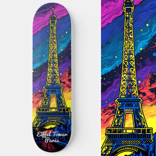 Skate Pop de Arte em Torre Eiffel em Paris